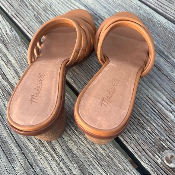 Madewell The Addie High Heels Leather Mule Slip On Sandals - Picture 8 of 9